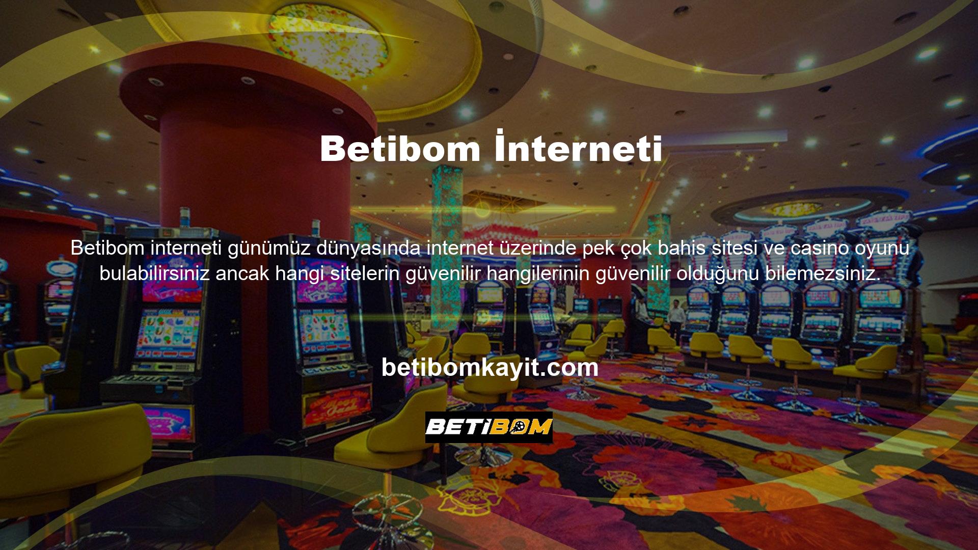 Bu nedenle spor bahisleri ve slot oyunları oynamak istiyorsanız Betibom bahis sitesi hakkında bilgi almak için Betibom kayıt sayfasını ziyaret etmenizi öneririz